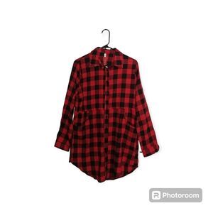 Buffalo Plaid Dress Shirt Women